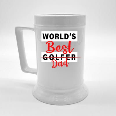 World's Best Golfer Dad Beer Stein