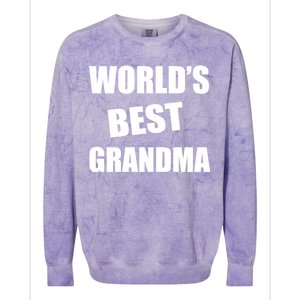 World's Best Grandma Colorblast Crewneck Sweatshirt