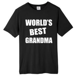 World's Best Grandma Tall Fusion ChromaSoft Performance T-Shirt