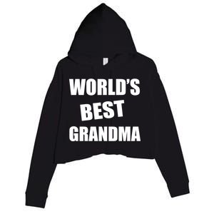 World's Best Grandma Crop Fleece Hoodie