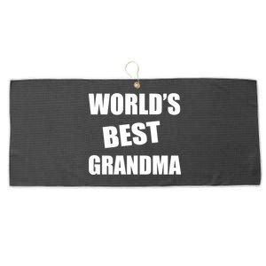 World's Best Grandma Large Microfiber Waffle Golf Towel