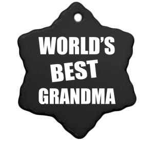 World's Best Grandma Ceramic Star Ornament