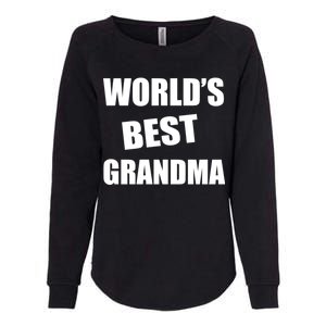 World's Best Grandma Womens California Wash Sweatshirt