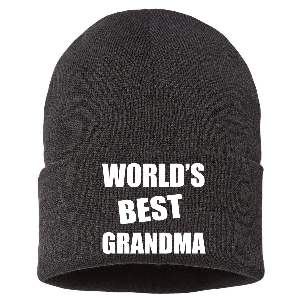 World's Best Grandma Sustainable Knit Beanie