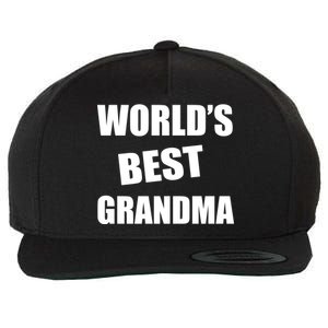 World's Best Grandma Wool Snapback Cap