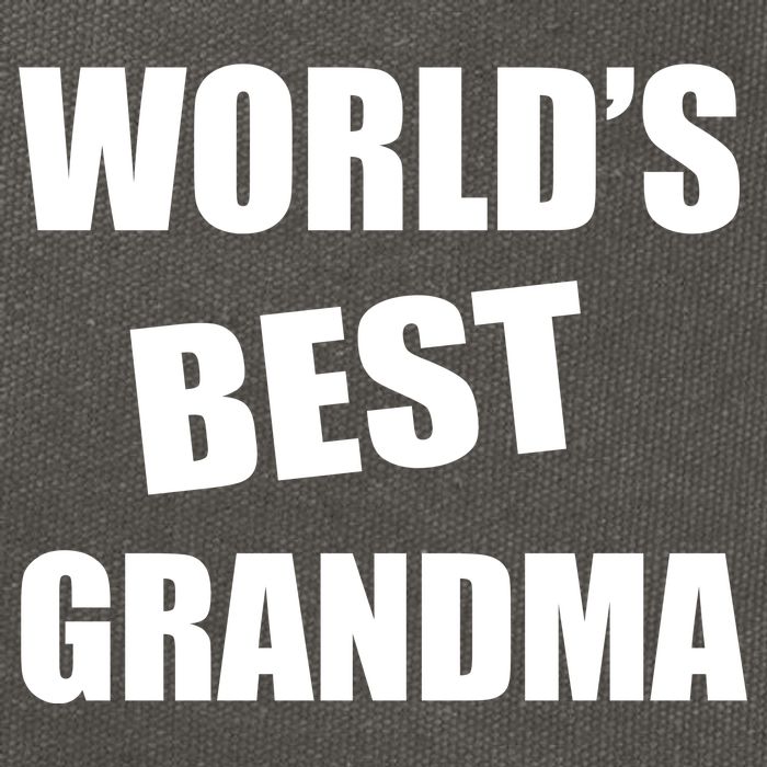 World's Best Grandma Cotton Canvas Backpack