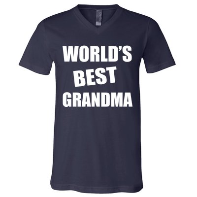 World's Best Grandma V-Neck T-Shirt