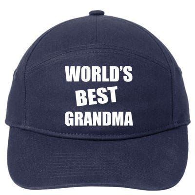 World's Best Grandma 7-Panel Snapback Hat