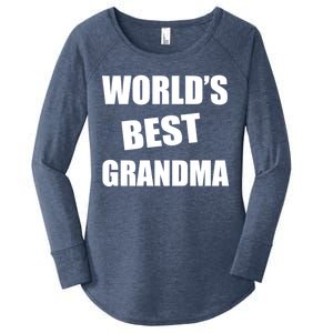 World's Best Grandma Women's Perfect Tri Tunic Long Sleeve Shirt