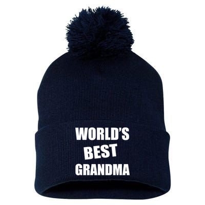 World's Best Grandma Pom Pom 12in Knit Beanie