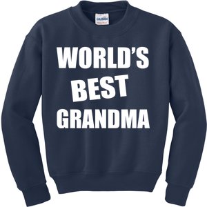 World's Best Grandma Kids Sweatshirt