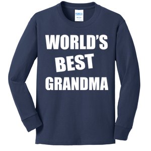 World's Best Grandma Kids Long Sleeve Shirt