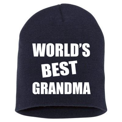 World's Best Grandma Short Acrylic Beanie