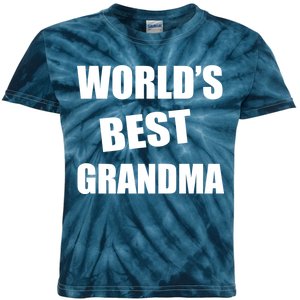 World's Best Grandma Kids Tie-Dye T-Shirt