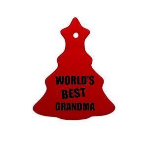 World's Best Grandma Ceramic Tree Ornament