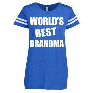 World's Best Grandma Enza Ladies Jersey Football T-Shirt