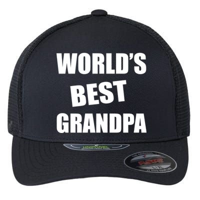 World's Best Grandpa Flexfit Unipanel Trucker Cap