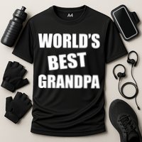 World's Best Grandpa Cooling Performance Crew T-Shirt