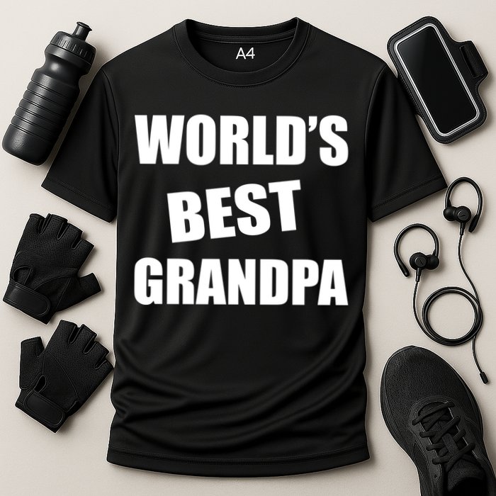 World's Best Grandpa Cooling Performance Crew T-Shirt