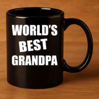 World's Best Grandpa 11oz C Handle Ceramic Mug