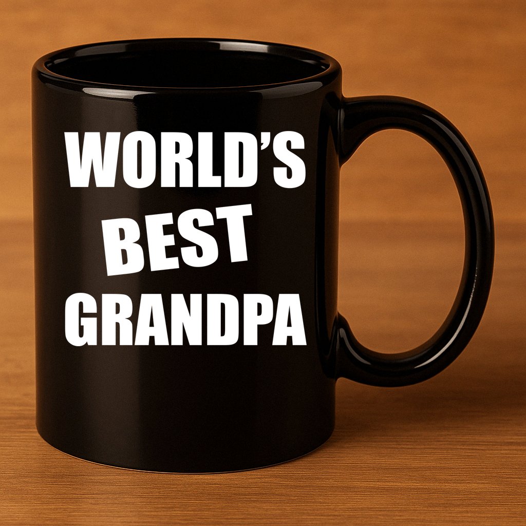 World's Best Grandpa 11oz C Handle Ceramic Mug