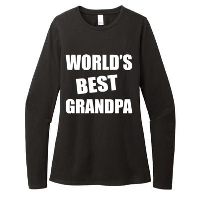 World's Best Grandpa Womens CVC Long Sleeve Shirt