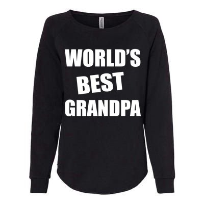 World's Best Grandpa Womens California Wash Sweatshirt