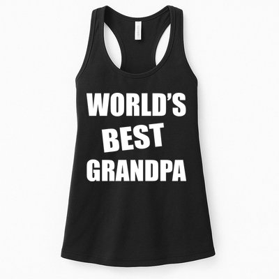 World's Best Grandpa Womens Tank Top