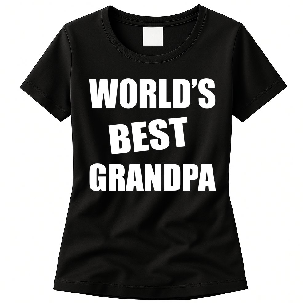 World's Best Grandpa Womens T-Shirt