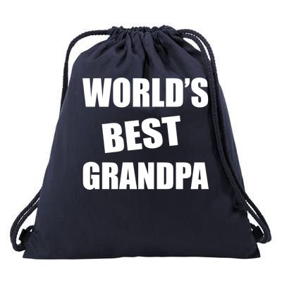 World's Best Grandpa Drawstring Bag