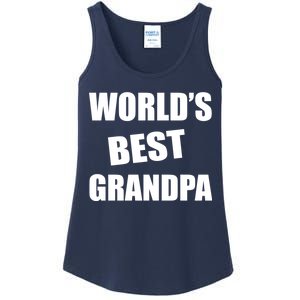 World's Best Grandpa Ladies Essential Tank