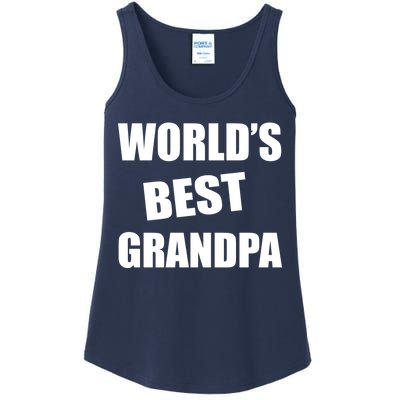 World's Best Grandpa Ladies Essential Tank