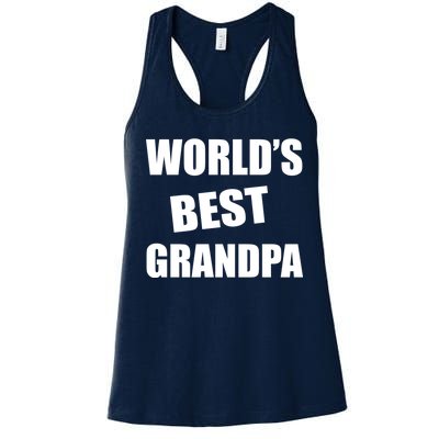 World's Best Grandpa Women's Racerback Tank