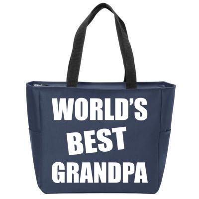 World's Best Grandpa Zip Tote Bag