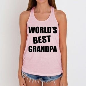 World's Best Grandpa Women's Knotted Racerback Tank