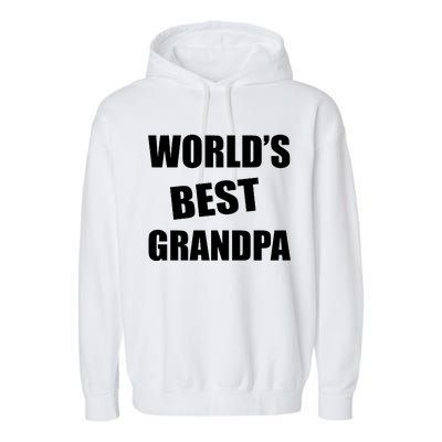 World's Best Grandpa Garment-Dyed Fleece Hoodie