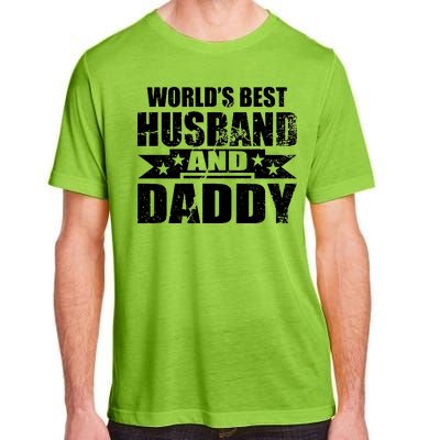 World's Best Husband And Daddy Adult ChromaSoft Performance T-Shirt