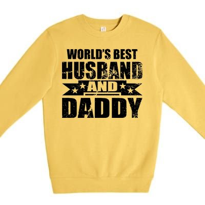 World's Best Husband And Daddy Premium Crewneck Sweatshirt