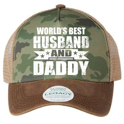 World's Best Husband And Daddy Legacy Tie Dye Trucker Hat