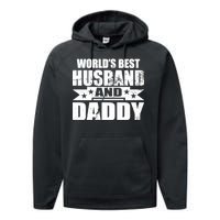 World's Best Husband And Daddy Performance Fleece Hoodie