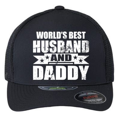 World's Best Husband And Daddy Flexfit Unipanel Trucker Cap