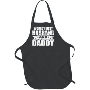 World's Best Husband And Daddy Full-Length Apron With Pockets