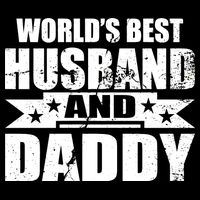 World's Best Husband And Daddy Button