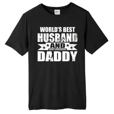 World's Best Husband And Daddy Tall Fusion ChromaSoft Performance T-Shirt