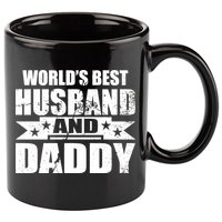 World's Best Husband And Daddy 11oz C Handle Ceramic Mug