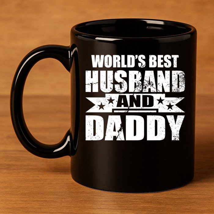 World's Best Husband And Daddy 11oz C Handle Ceramic Mug