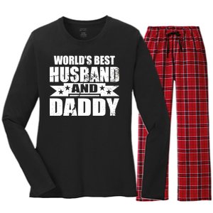 World's Best Husband And Daddy Women's Long Sleeve Flannel Pajama Set 