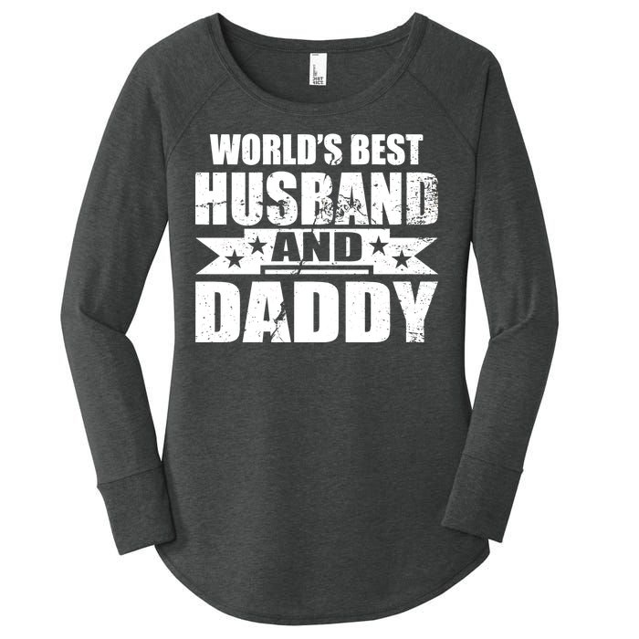 World's Best Husband And Daddy Women's Perfect Tri Tunic Long Sleeve Shirt