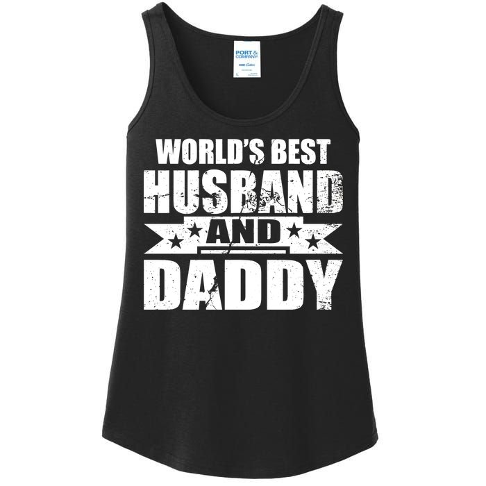 World's Best Husband And Daddy Ladies Essential Tank