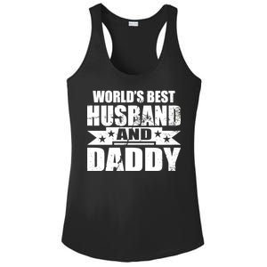 World's Best Husband And Daddy Ladies PosiCharge Competitor Racerback Tank